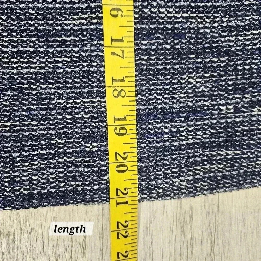 Banana Republic Navy Tweed Pencil Skirt Size 6 Lined Career Classic Capsule NWT